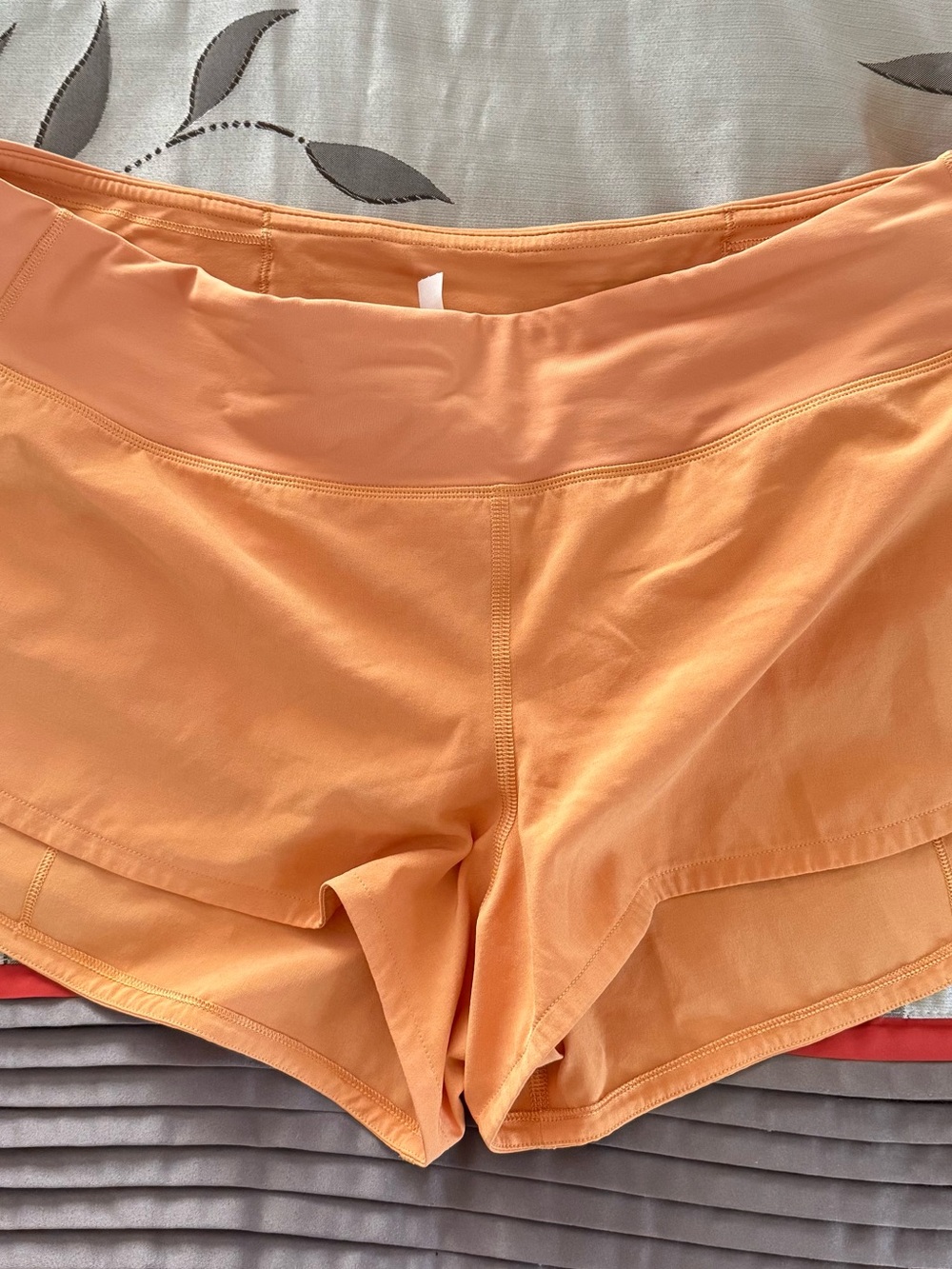 lululemon athletica Peach-Orange High-Rise Athletic Shorts